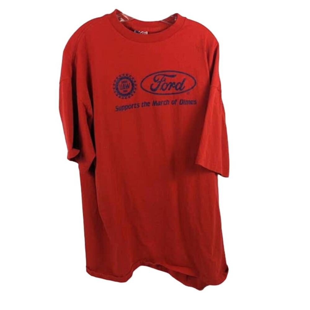 Vintage Jensen All American 3XL UAW Ford T-Shirt Union Auto Workers